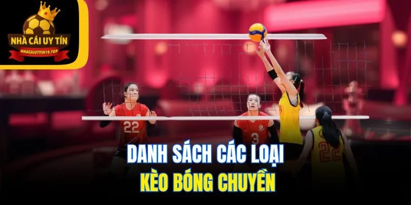 Danh sách các loại kèo bóng chuyền