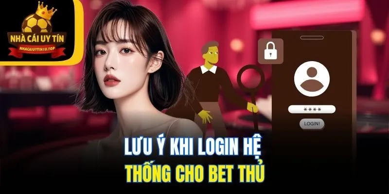 Lưu ý khi login hệ thống cho bet thủ